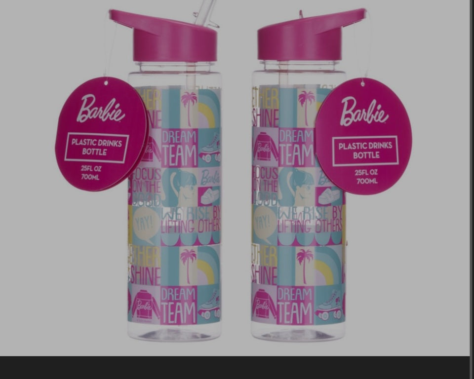 Barbie Plastic Water Bottle