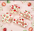 4-Piece Strawberry Claw Hair Grips