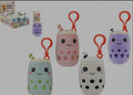 Boba Bubble Tea Plush Keyring