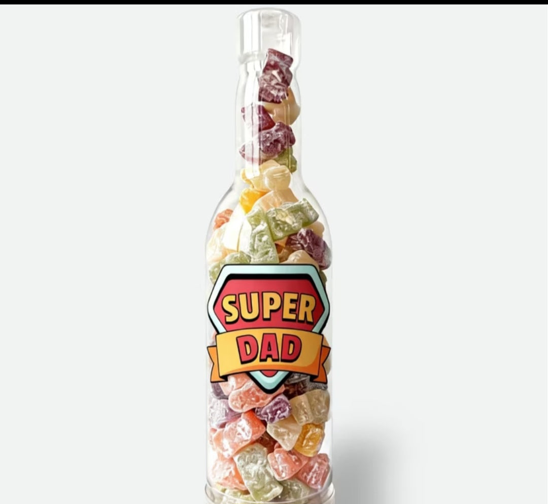 Super Dad 500g Jelly Babies in a Bottle