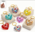 Heart Shaped Gemstone Keyring
