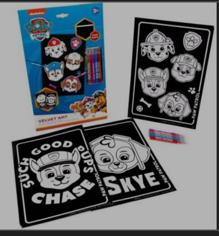 Paw Patrol Velvet Art