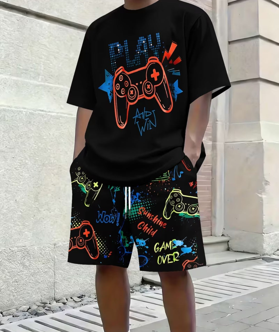 Men's Gaming Shorts Set