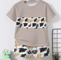 Boys Leaf Top and Shorts Set