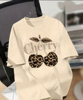 Leopard Print Cherry T-Shirt