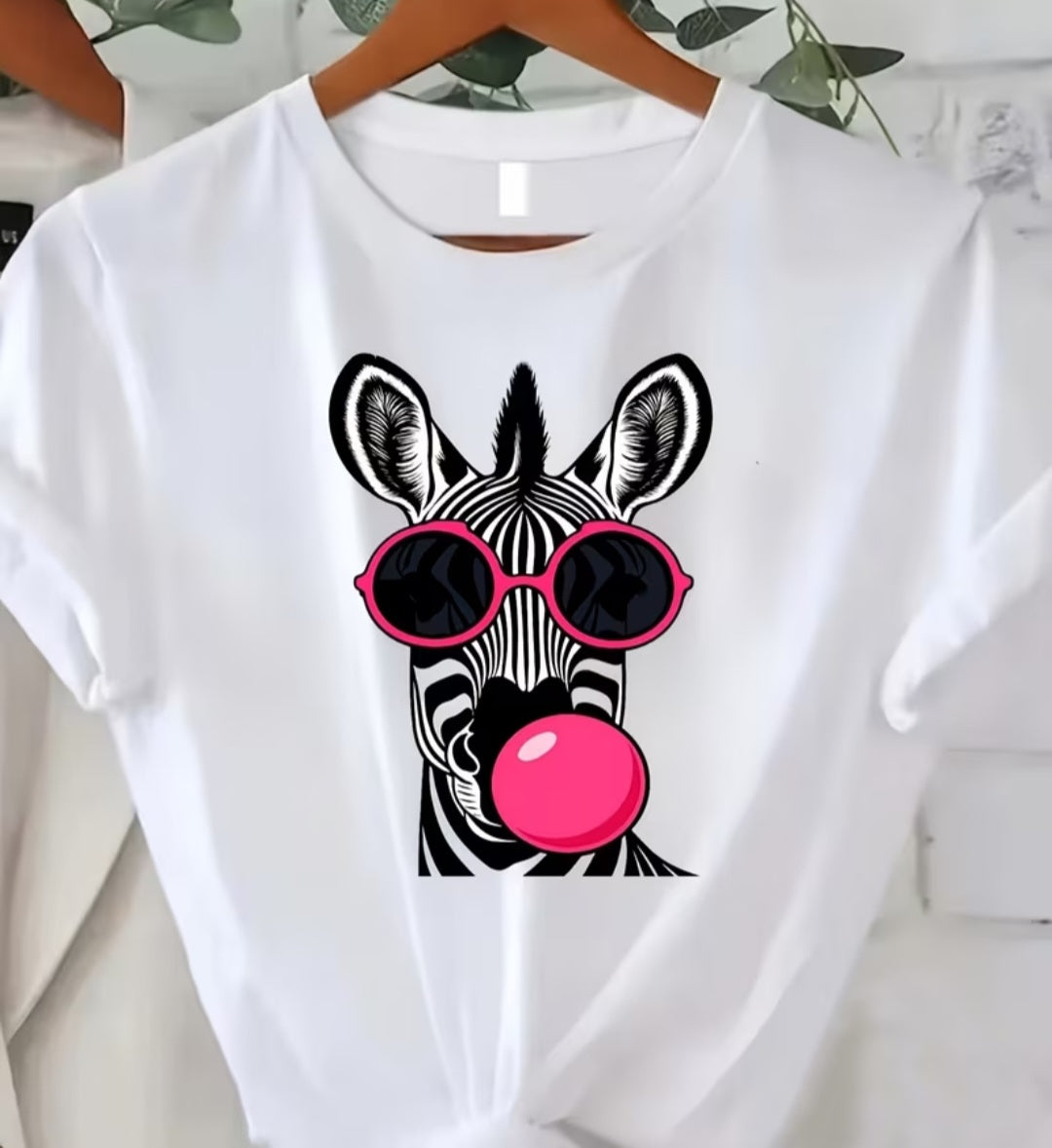 Plus Size Zebra Top